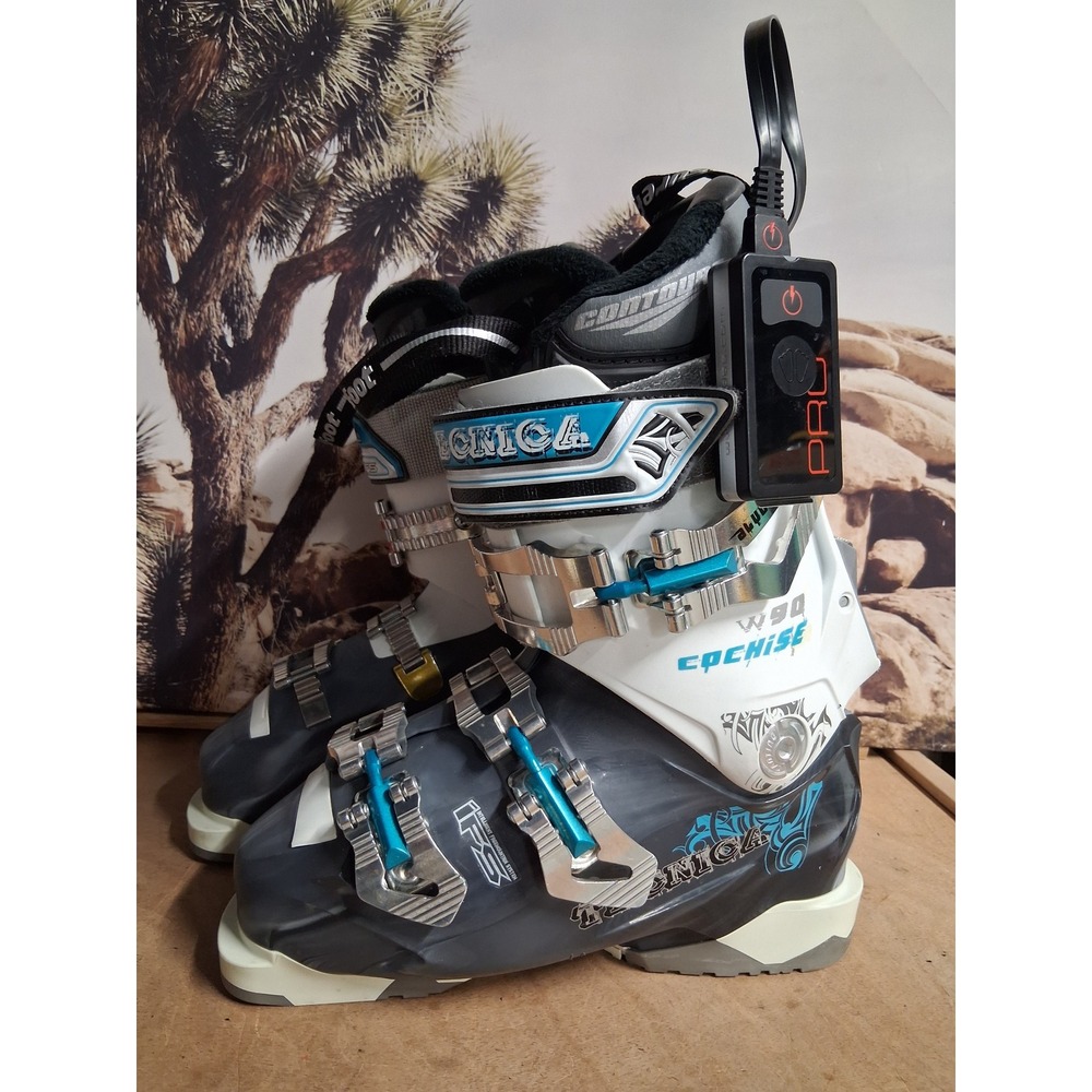 Tecnica Cochise 90W Ski Boots Womens 23.5 Heated Surefoot Grey 280mm WORN 1x!